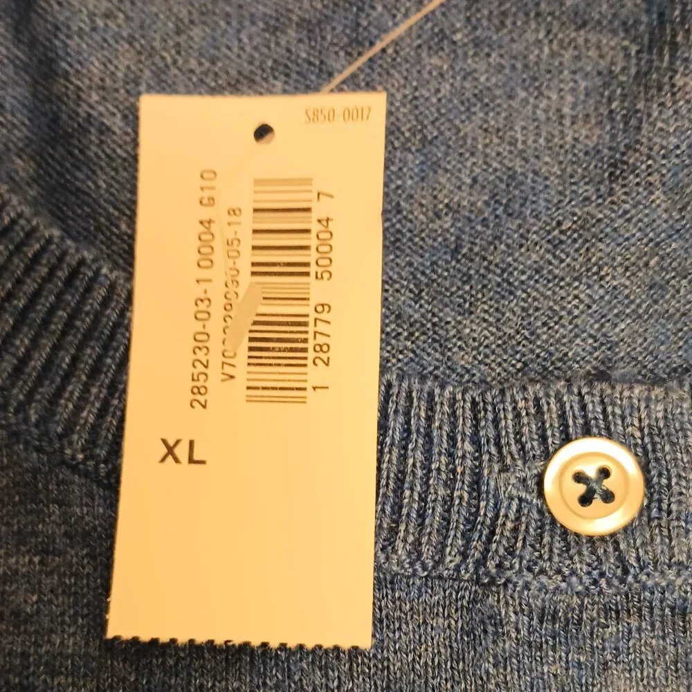 Old Navy Size L/XL Blue Cardigan (NWT) - Picture 3 of 9